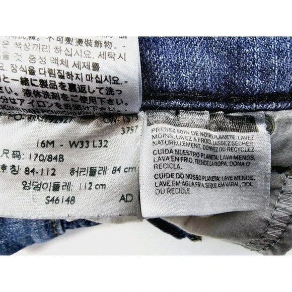 Levis 33X32 Women's 515 Bootcut Blue Denim Egyptian Cotton Logo Jeans Size 16M - Picture 6 of 14
